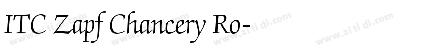 ITC Zapf Chancery Ro字体转换